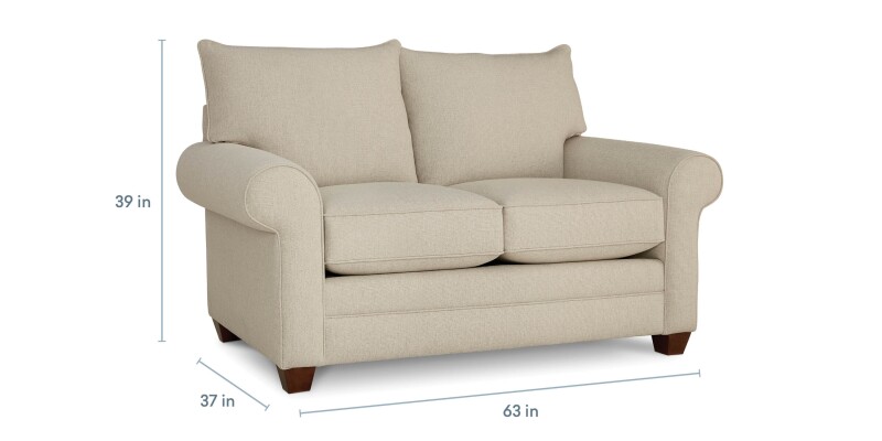 Alexander Roll Arm Loveseat 271242FCFC18719PREMIER