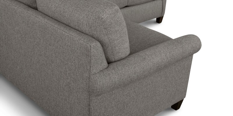 Spencer Roll Arm L-Shaped Sectional 2714LSECTLFCFC18919LOUNGE