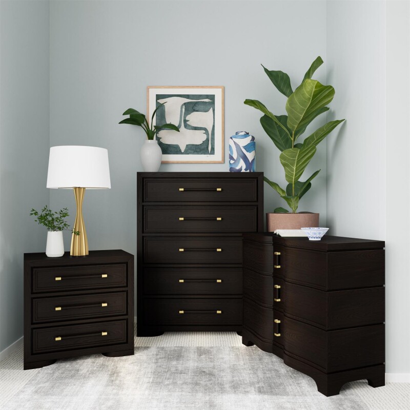 Lydia 3 Drawer Nightstand 27169