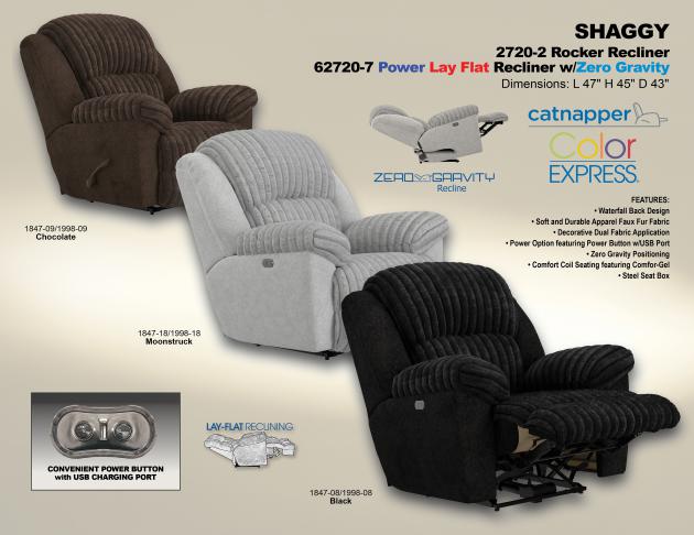 Shaggy 2720 Rocker Recliner 27202