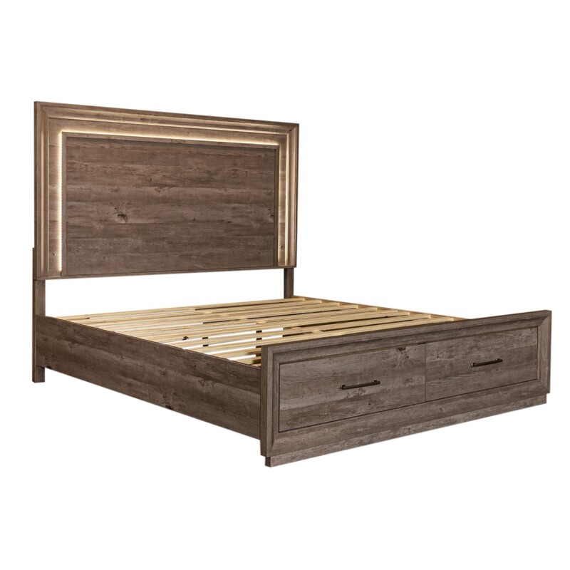 Horizons King Storage Bed, Dresser & Mirror 272BRKSBDM