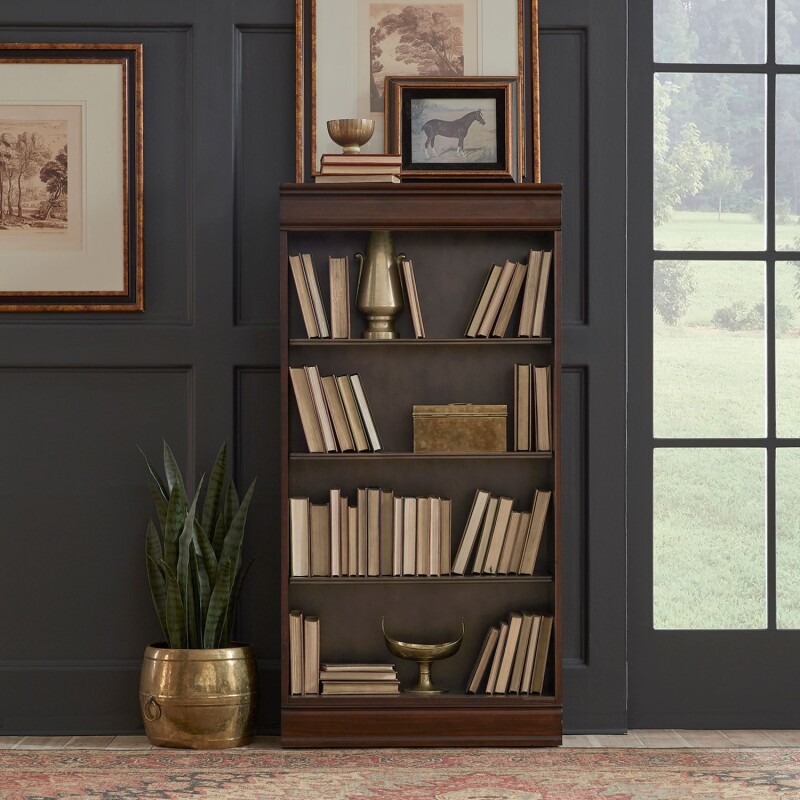 Brayton Manor Jr Executive 60 Inch Bookcase (RTA) 273HO3060RTA