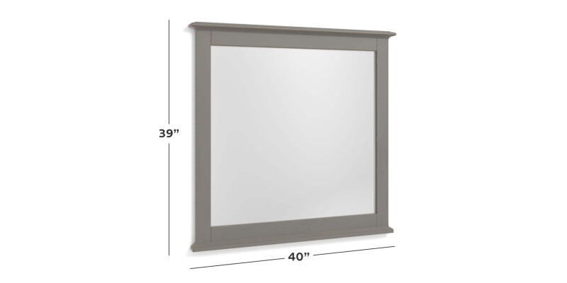 Shoreline Ocean Grey Mirror 27510231