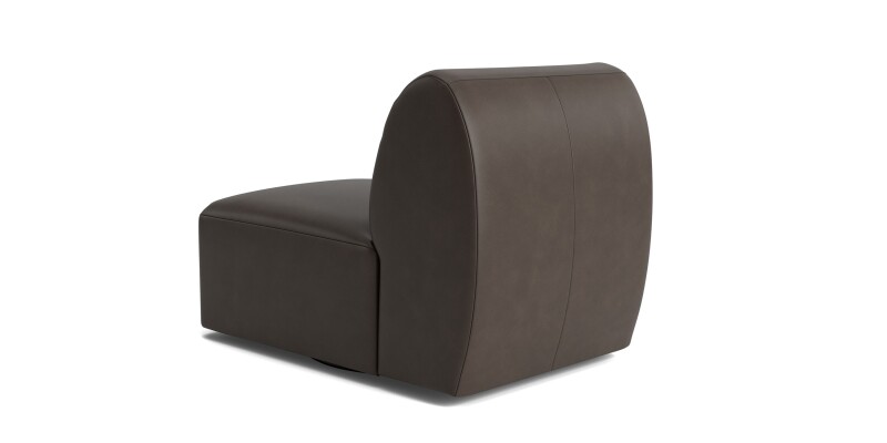 Clyde Leather Armless Swivel Chair 275605L52