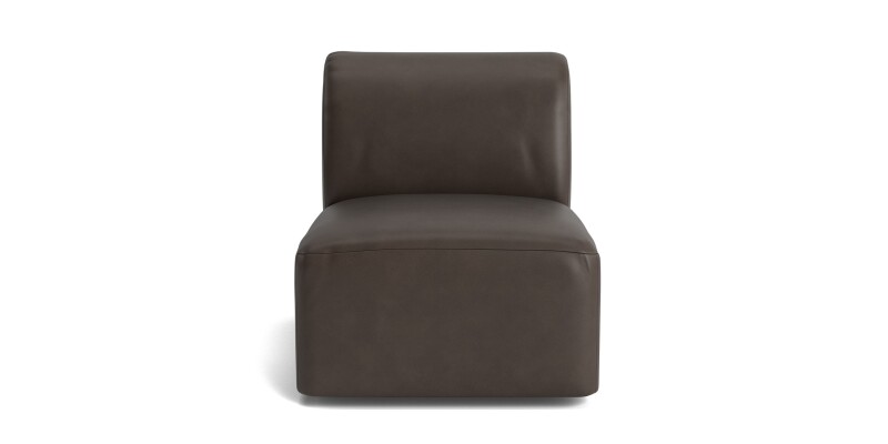 Clyde Leather Armless Swivel Chair 275605L56