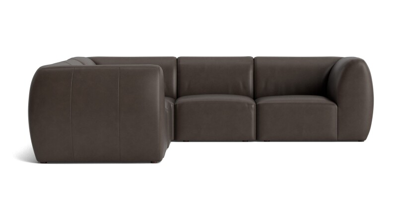 Clyde Leather Modular L-Shaped Sectional 2756LSECTLKIT57