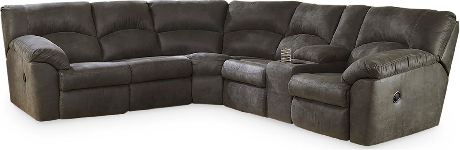 Tambo 2-Piece Reclining Sectional In Pewter 27801S1