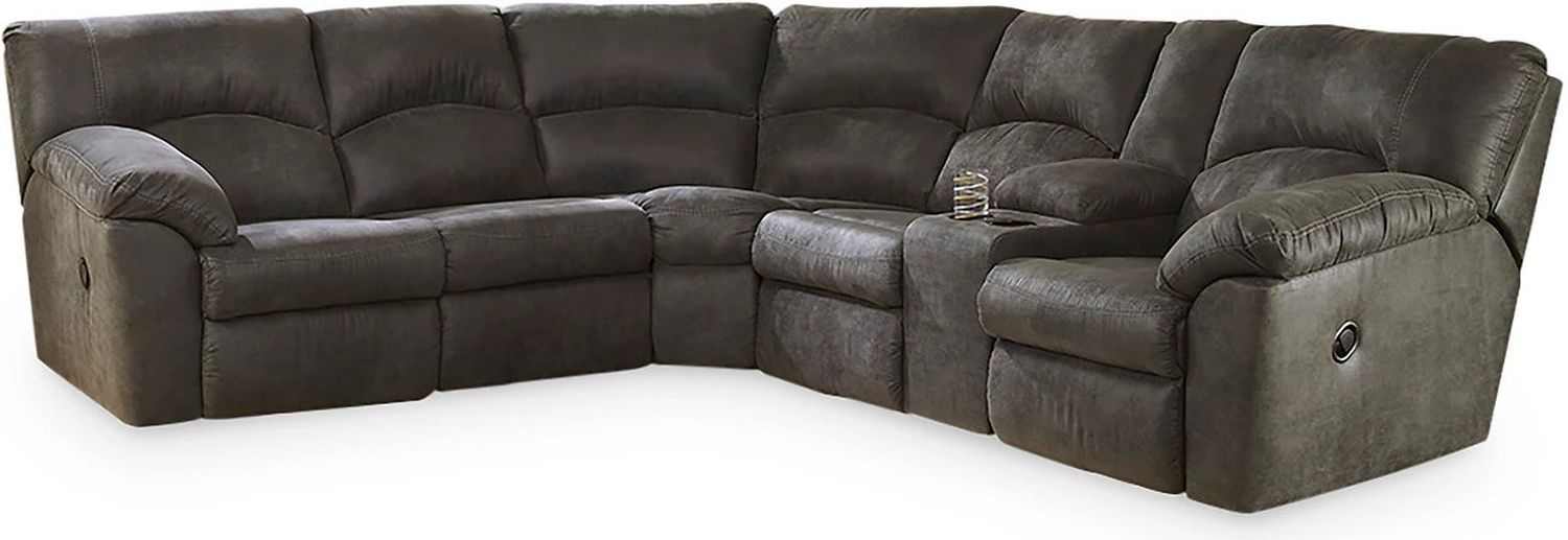 Tambo 2-Piece Sectional with Recliner In Pewter 27801U1