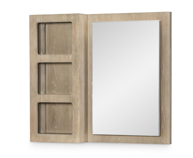 2800 District LK Storage Mirror Weathered Oak Finish 28000600