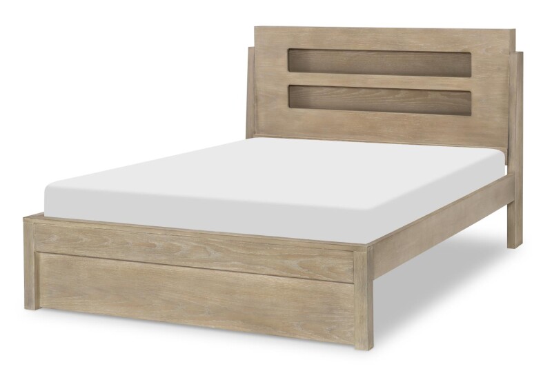 2800 District LK Complete Panel Bed 46 Weathered Oak Finish 28004104K