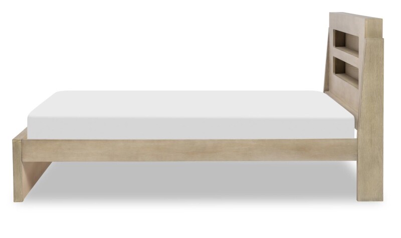 2800 District LK Complete Panel Bed 46 Weathered Oak Finish 28004104K