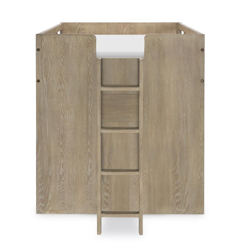 2800 District LK Complete Captains Bed 33 Weathered Oak Finish 28005303K