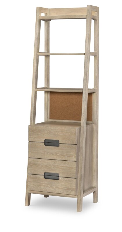 2800 District LK Bookcase Weathered Oak Finish 28007200