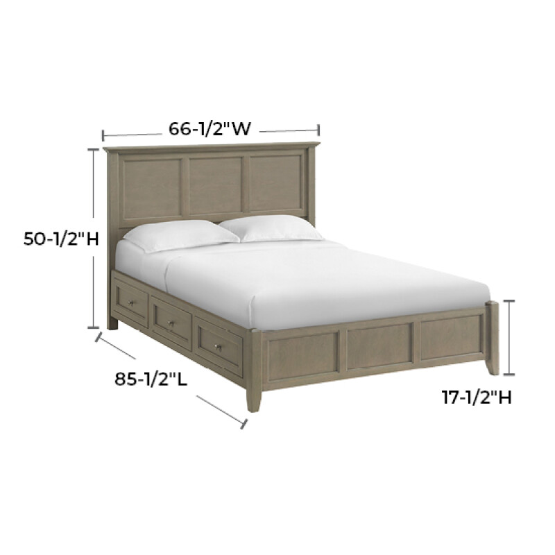 2819 Mckenzie Queen Classic Storage Bed 2819JAV