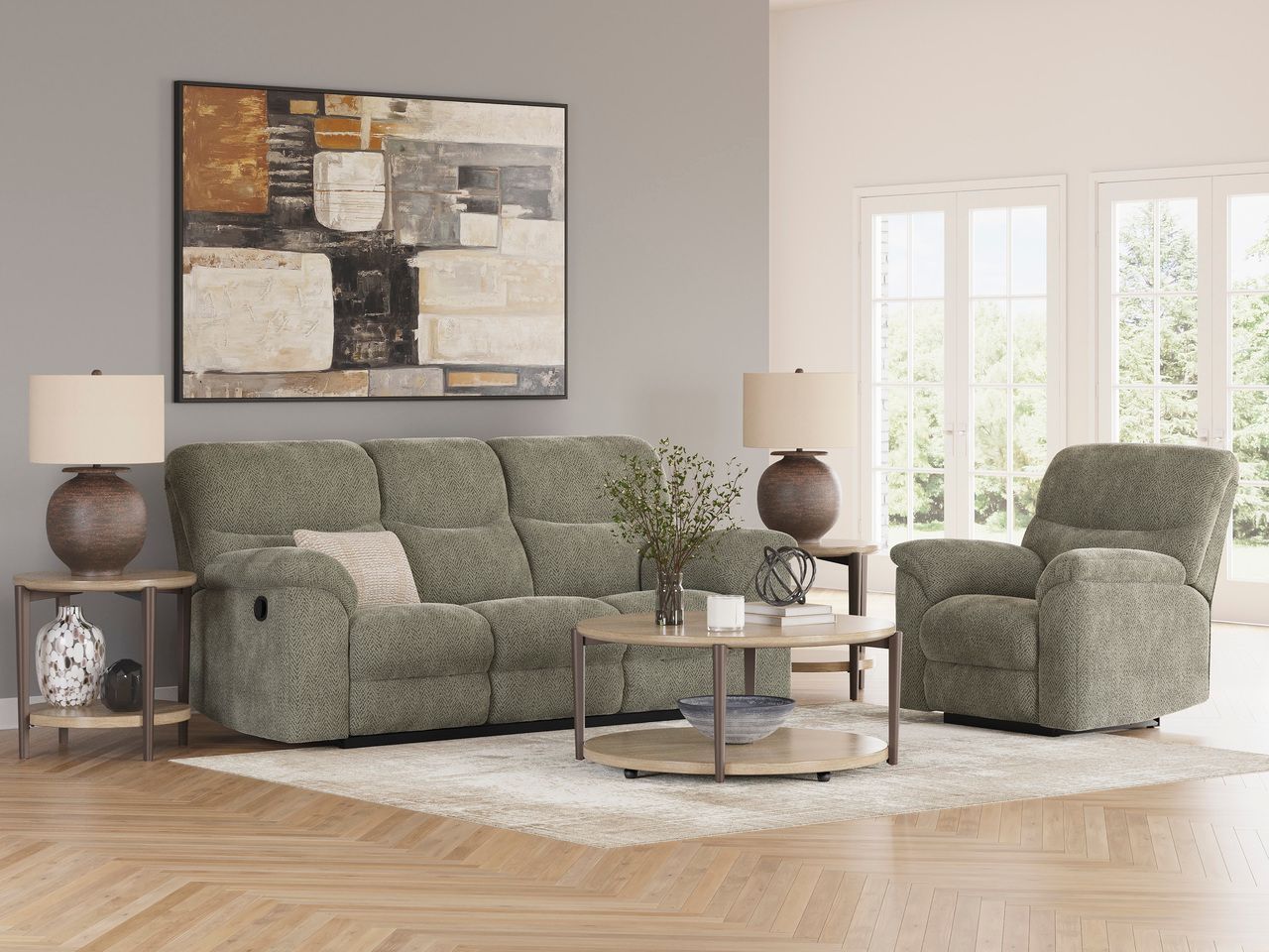 Alphons Reclining Sofa In Putty 2820188