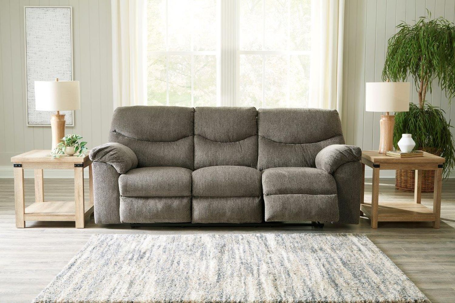 Alphons Reclining Living Room Set In Putty 28201U1