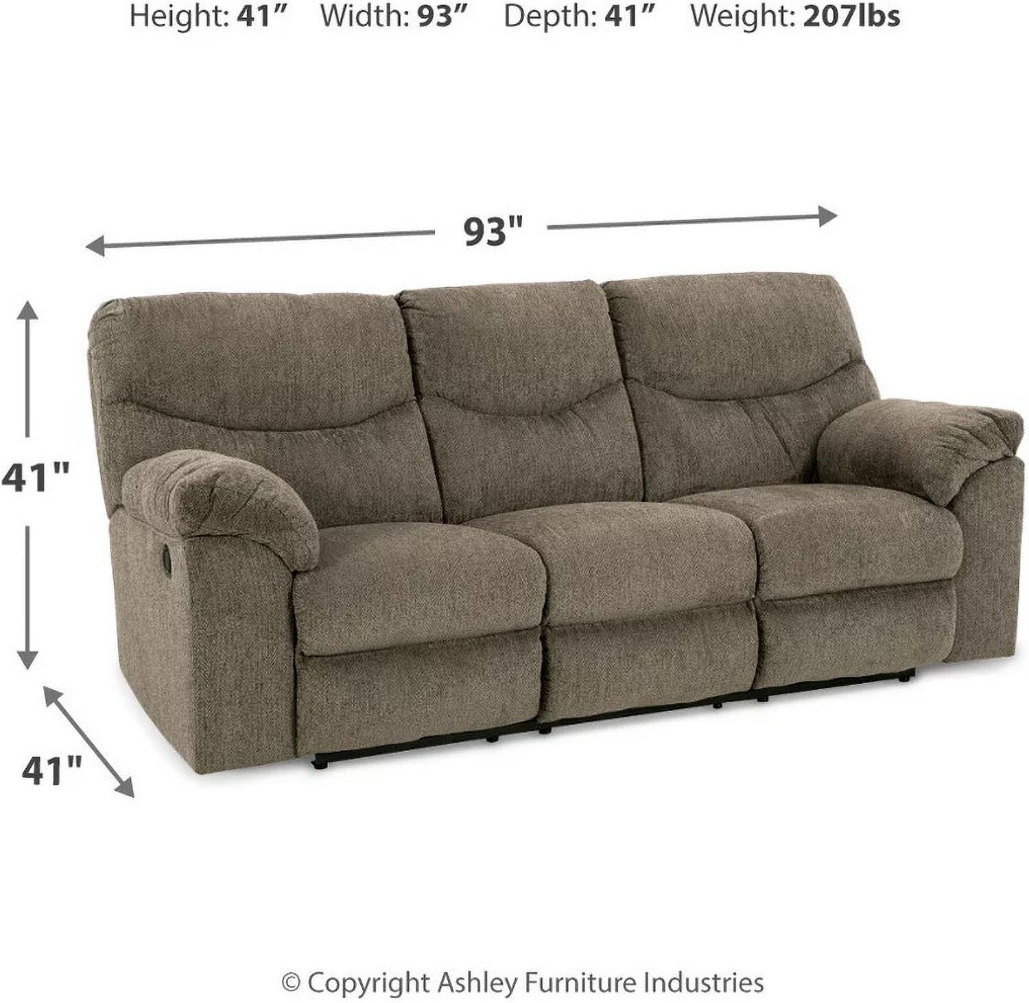 Alphons Reclining Living Room Set In Putty 28201U1