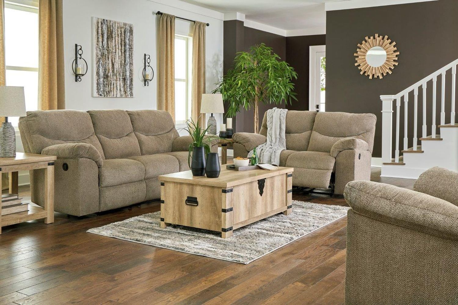 Alphons Reclining Sofa In Briar 2820288
