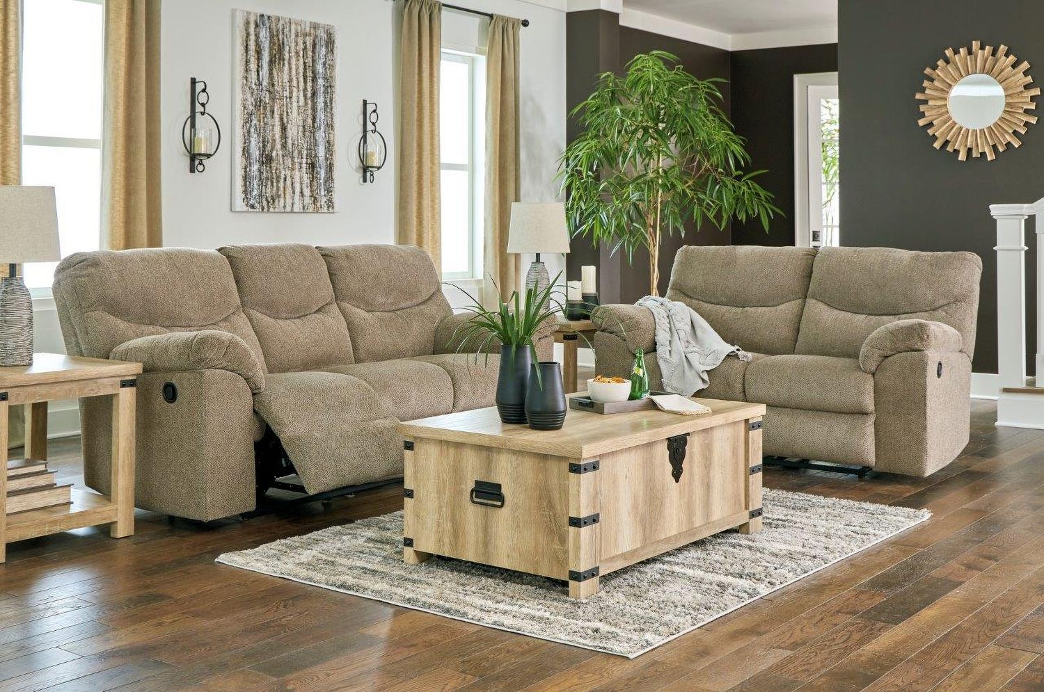 Alphons Reclining Sofa In Briar 2820288