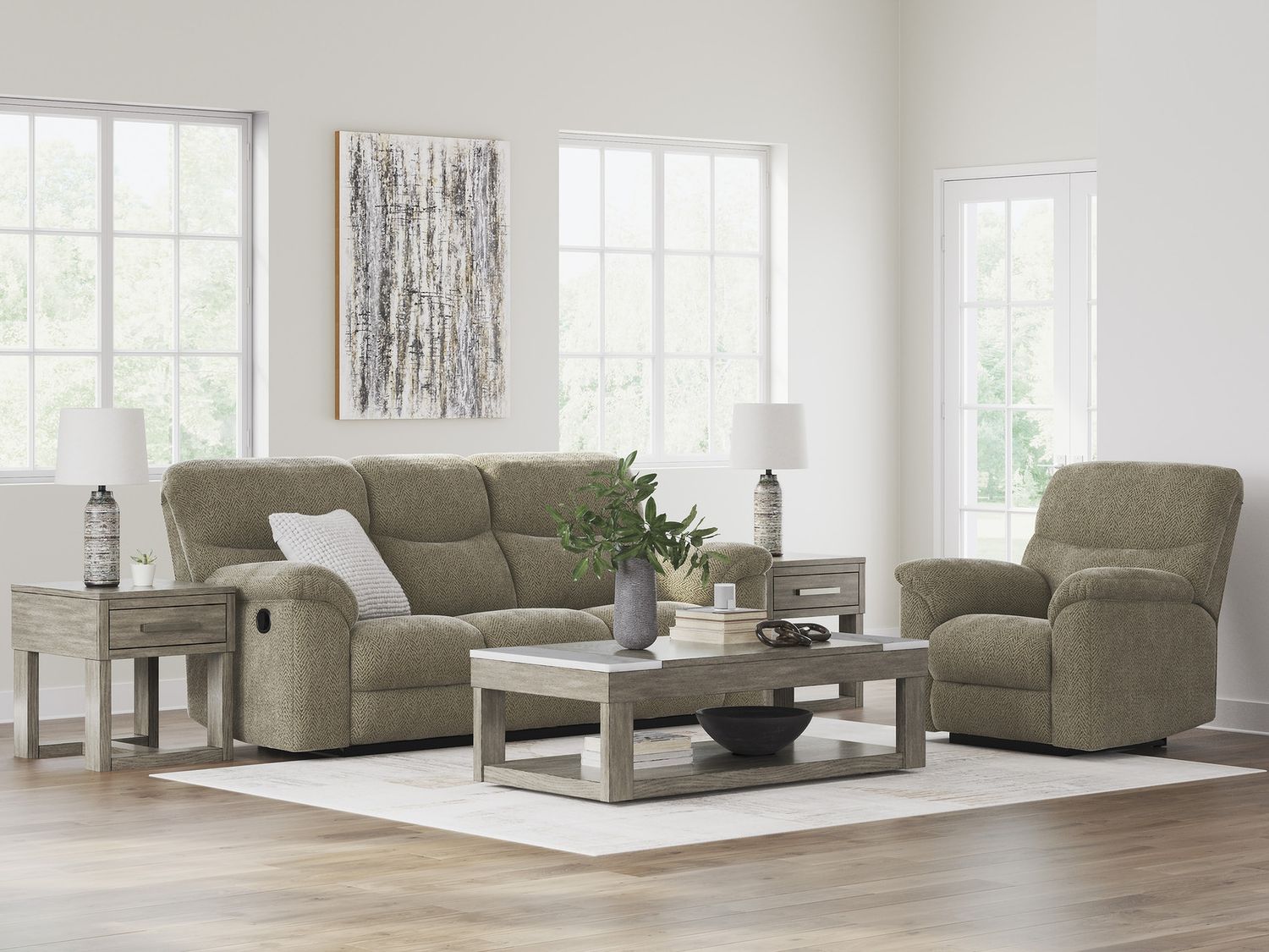 Alphons Reclining Sofa In Briar 2820288