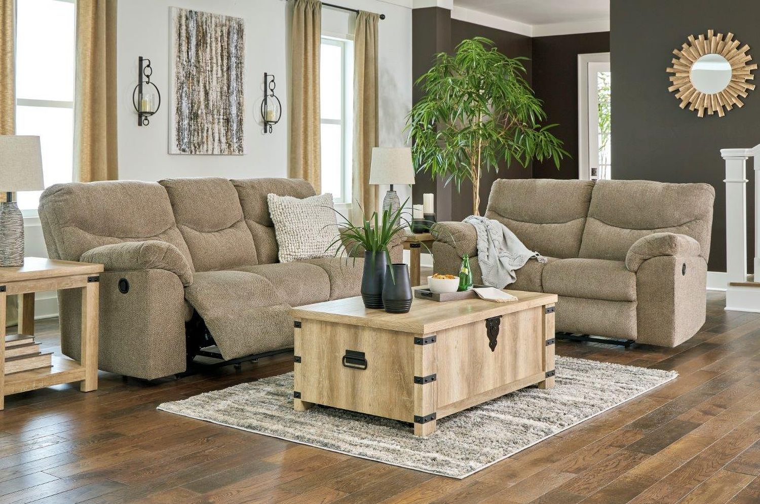 Alphons Reclining Living Room Set In Briar 28202U1