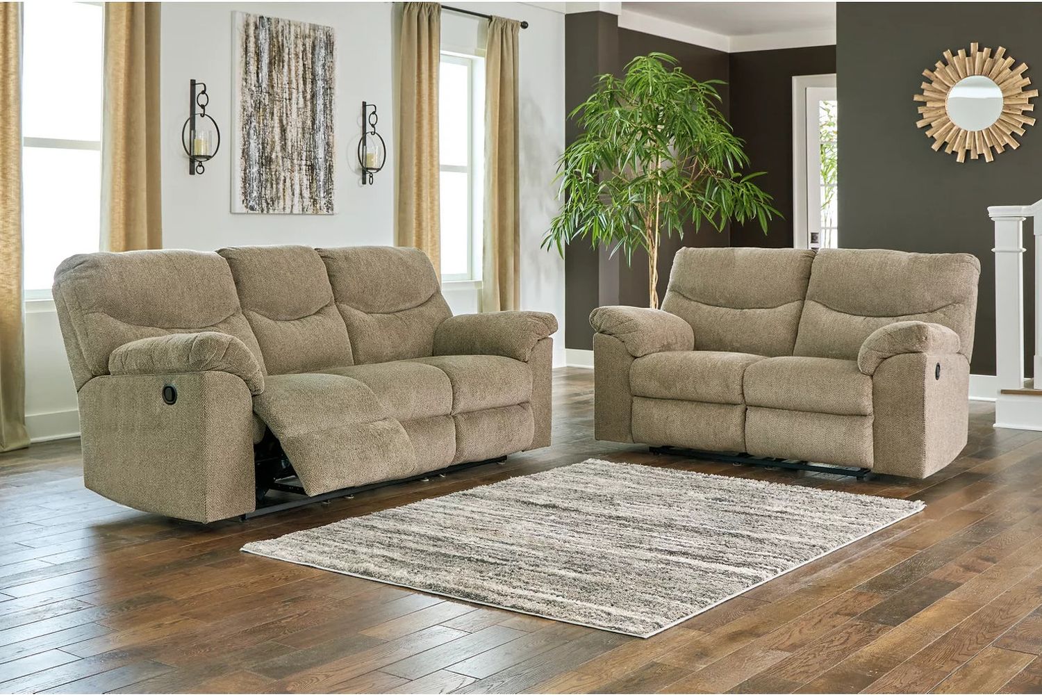 Alphons Reclining Living Room Set In Briar 28202U1