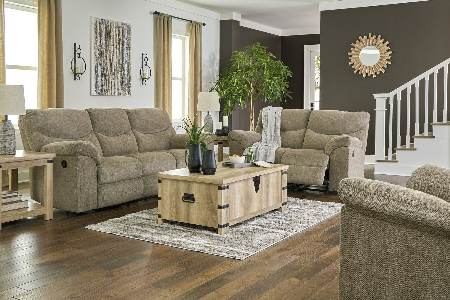 Alphons Reclining Living Room Set In Briar 28202U1