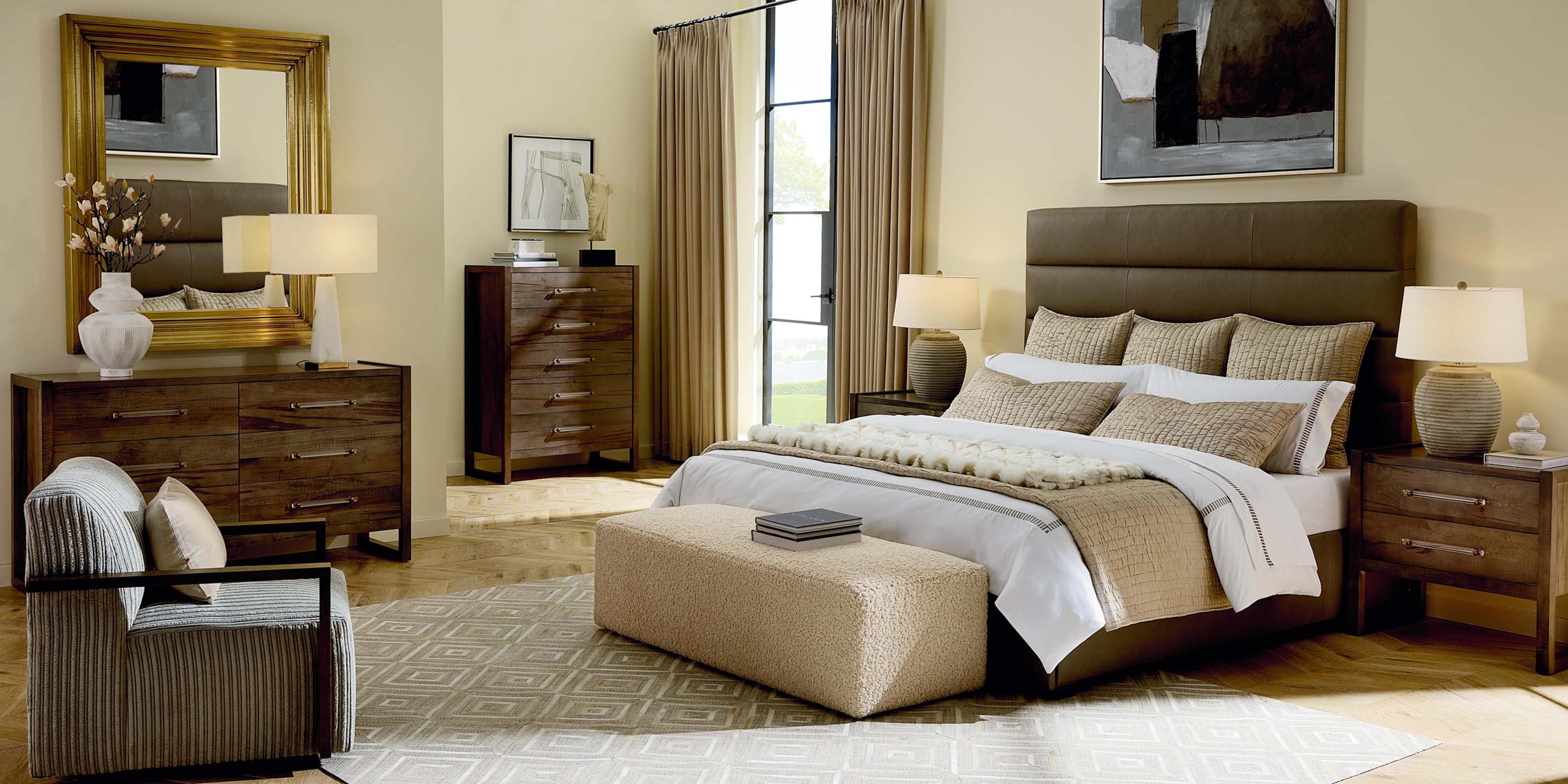 Parkton Leather Upholstered Storage Bed 2826K139LSKIT56