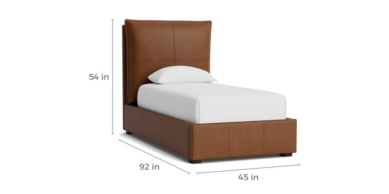 Greer Leather Upholstered Bed 2830K139LKIT53