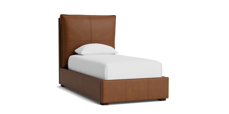 Greer Leather Upholstered Bed 2830K139LKIT61