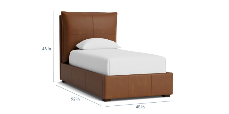 Greer Leather Upholstered Bed 2830K139PLKIT57