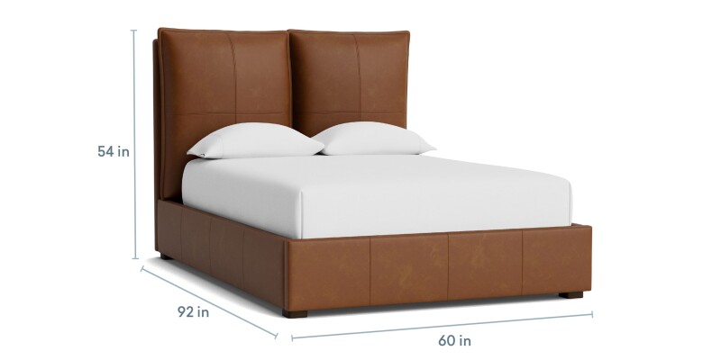 Greer Leather Upholstered Bed 2830K149LKIT52