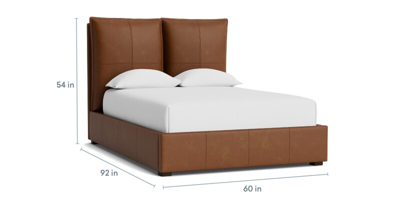Greer Leather Upholstered Bed 2830K149PLKIT58