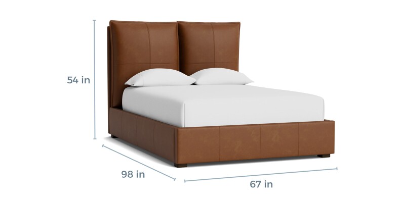 Greer Leather Upholstered Bed 2830K159LKIT53