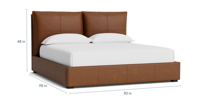 Greer Leather Upholstered Bed 2830K169PLKIT52