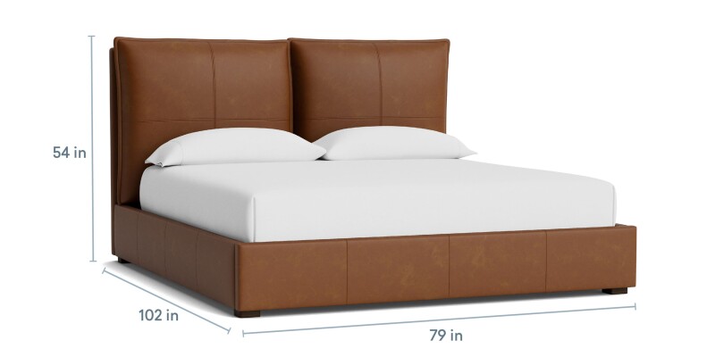 Greer Leather Upholstered Bed 2830K179LKIT61