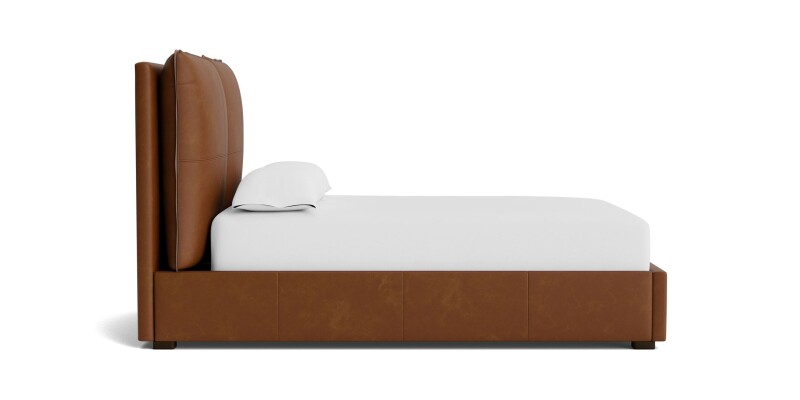 Greer Leather Upholstered Platform Bed 2830KP49LKIT57