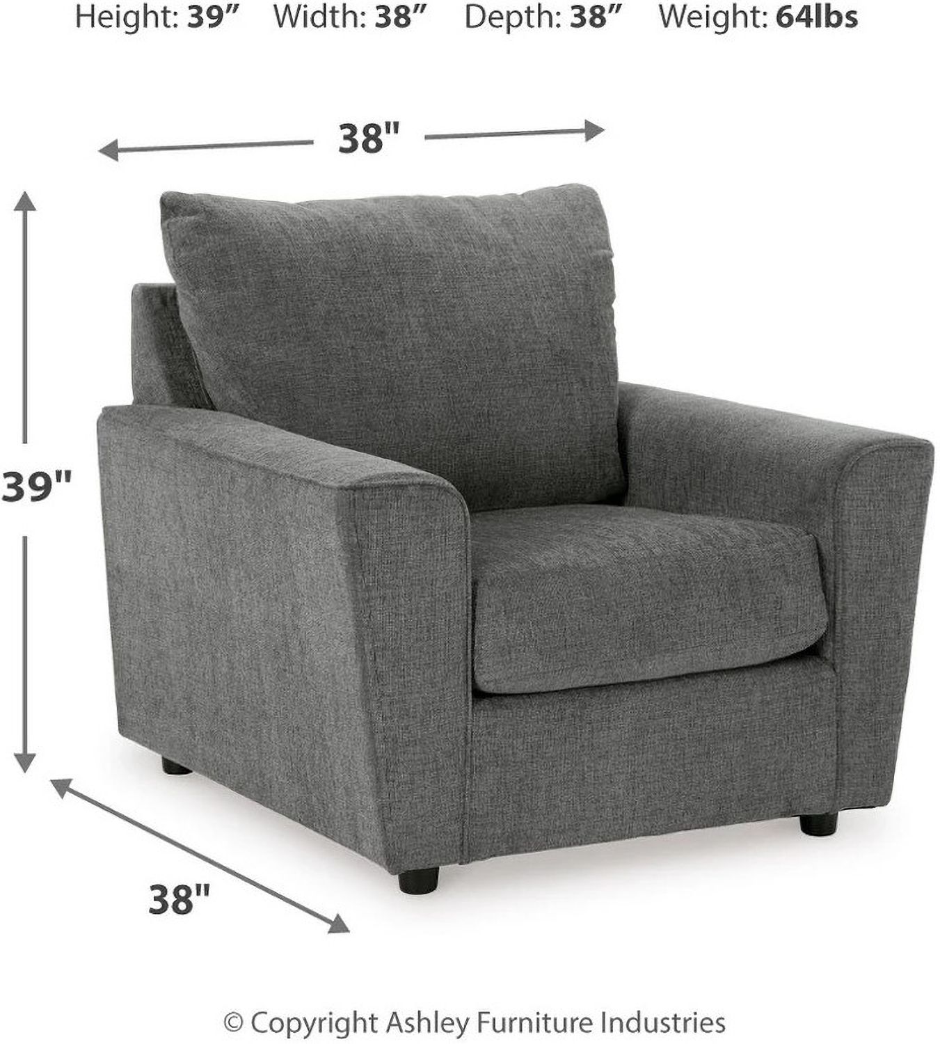 Stairatt Chair In Gravel 2850220