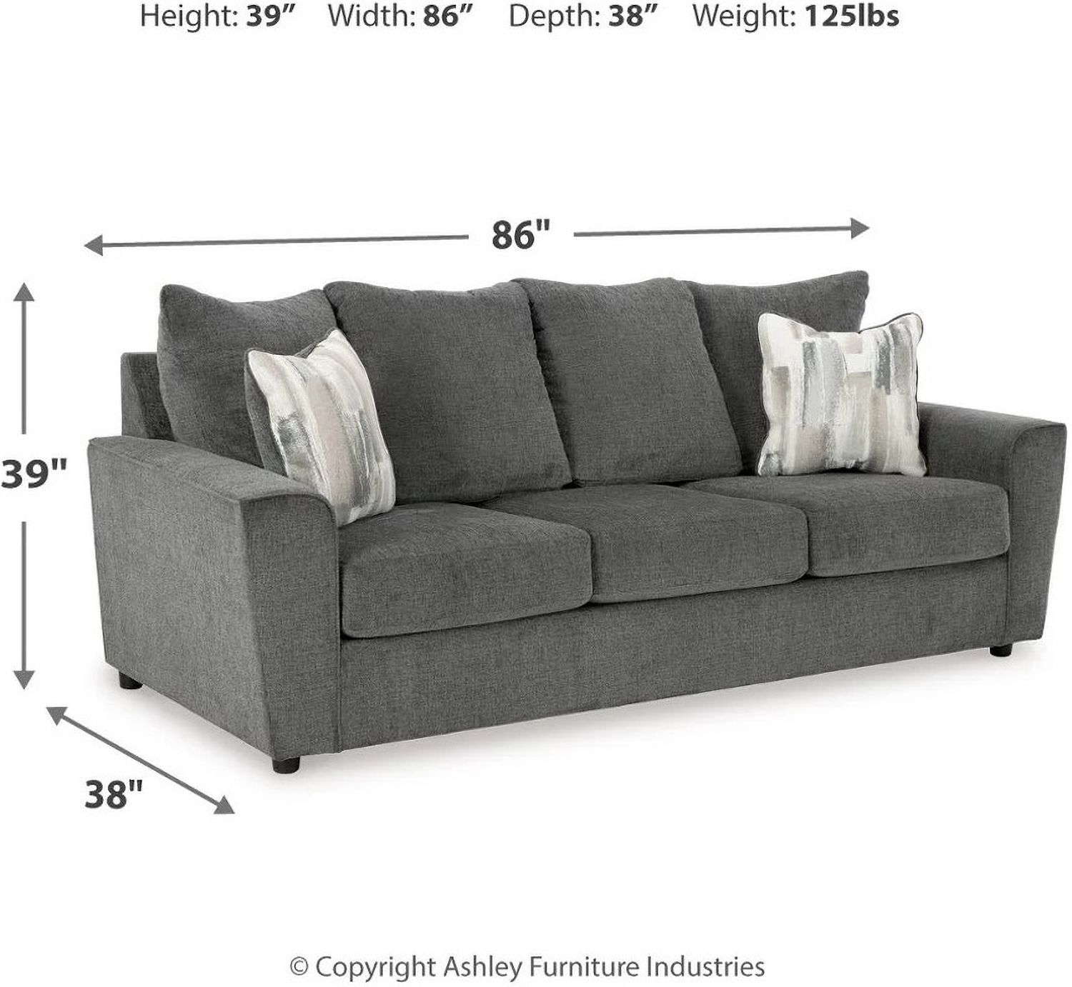 Stairatt Sofa In Gravel 2850238