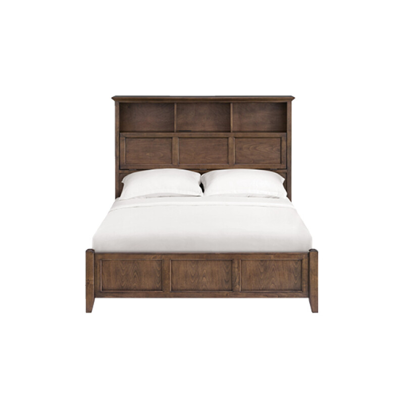 2850 Mckenzie Queen Classic Bookcase Storage Bed 2850JAV
