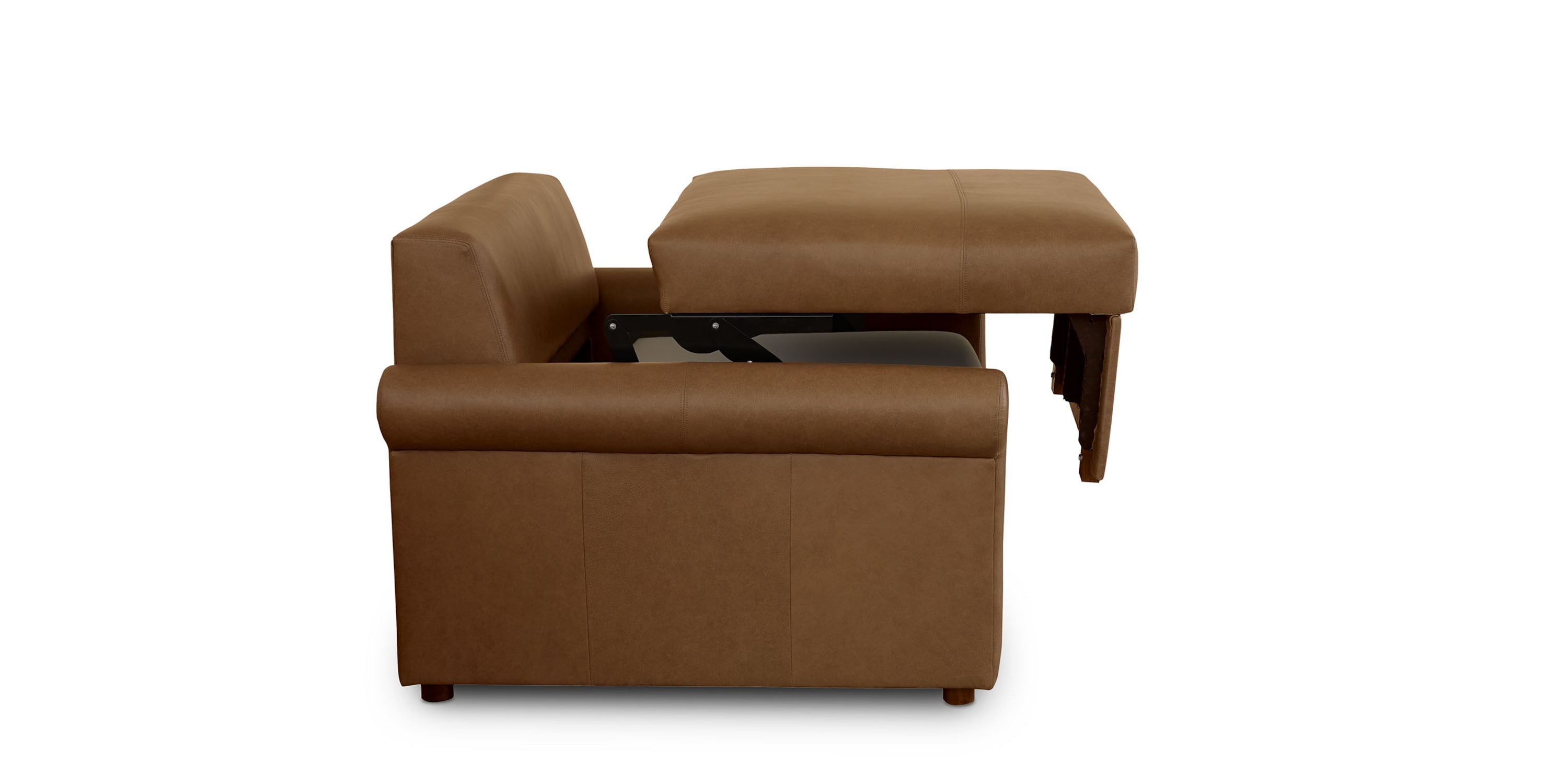 Z4 Leather Roll Arm Twin Sleeper Chair 2854TBL72358LOUNGE