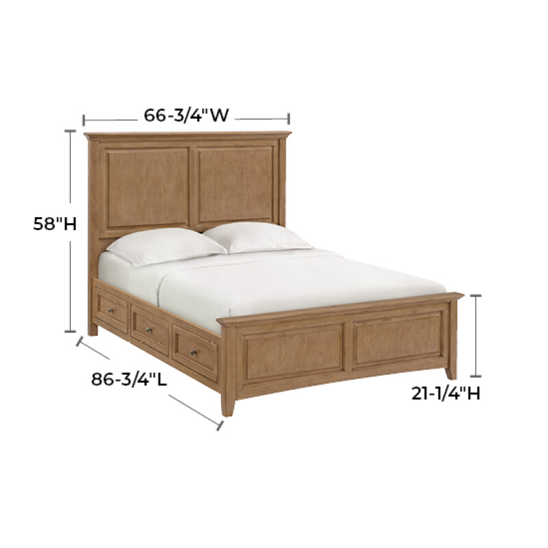 2866 Mckenzie Queen Premier Storage Bed 2866JAV