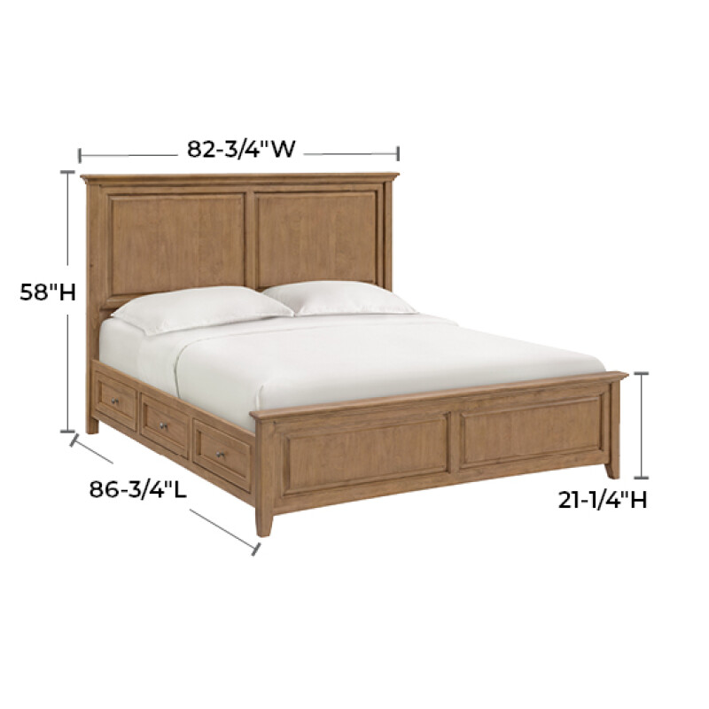 2867 Mckenzie King Premier Storage Bed 2867GAC