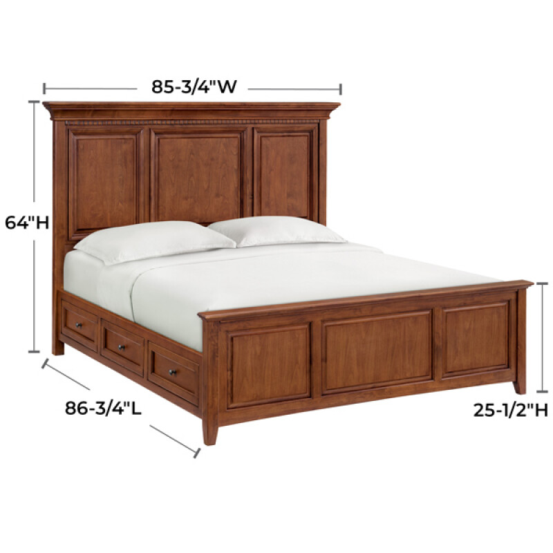 2883 Mckenzie King Grand Storage Bed 2883FST