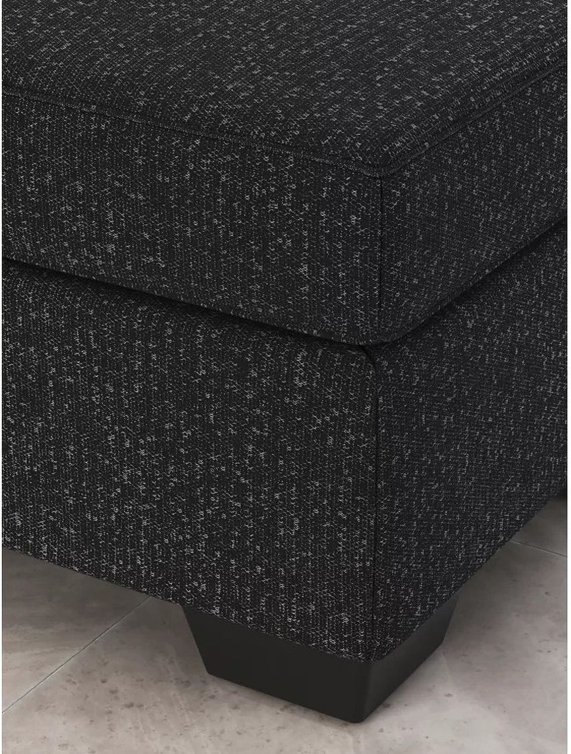 Jasmine Peaks Ottoman In Coal 2890414