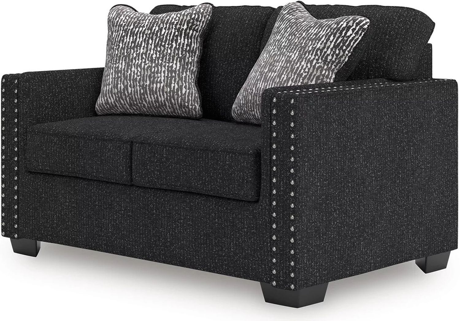 Jasmine Peaks Loveseat In Coal 2890435