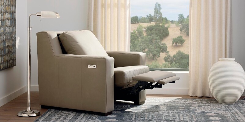 Somers Leather Track Arm Power Zero Gravity Wall Recliner 290012ML722738LOUNGE