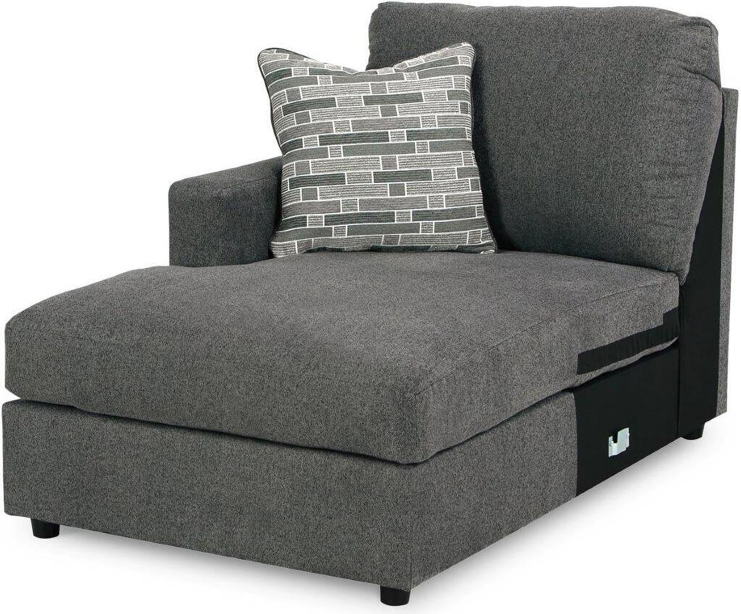 Edenfield 3-Piece LAF Corner Chaise Sectional In Charcoal 29003S1