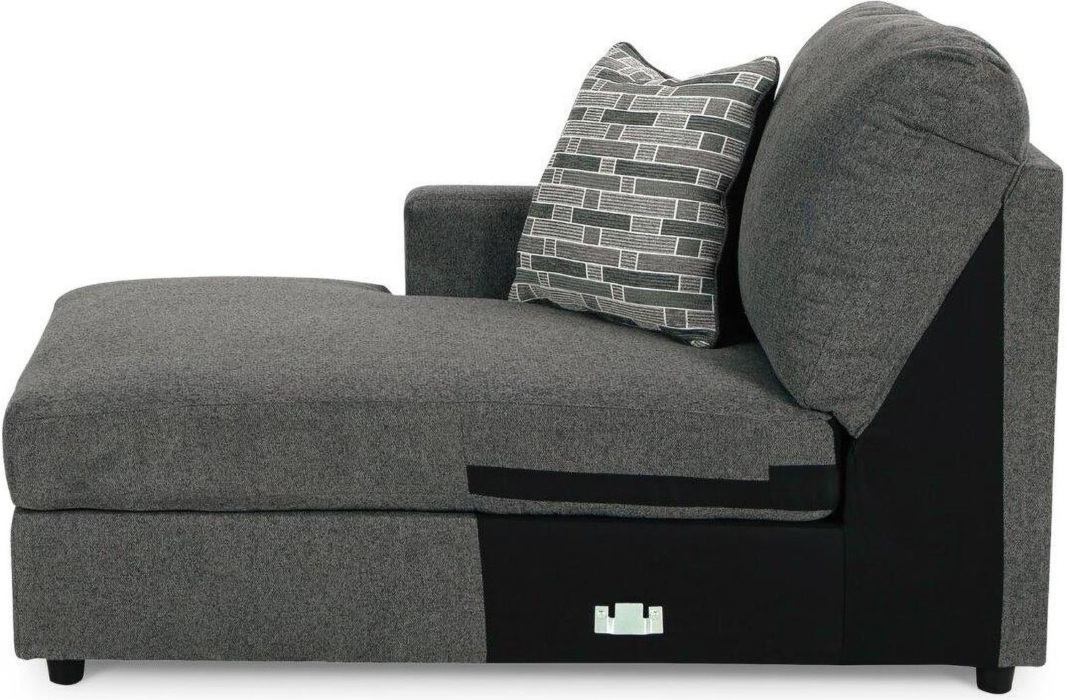 Edenfield 3-Piece LAF Corner Chaise Sectional In Charcoal 29003S1