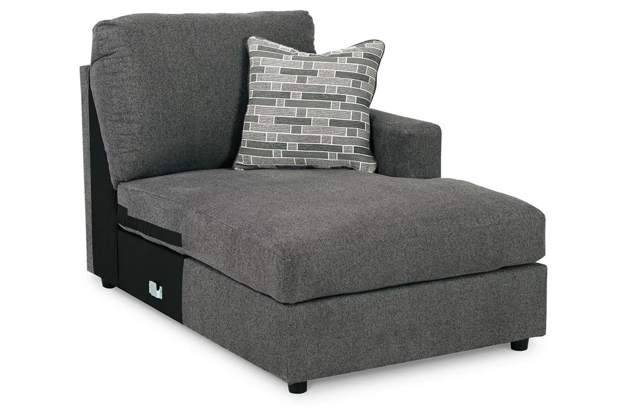Edenfield 3-Piece LAF Corner Chaise Sectional In Charcoal 29003S1